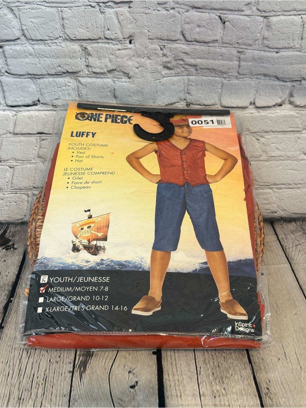 One Piece Luffy Kids Halloween Costume